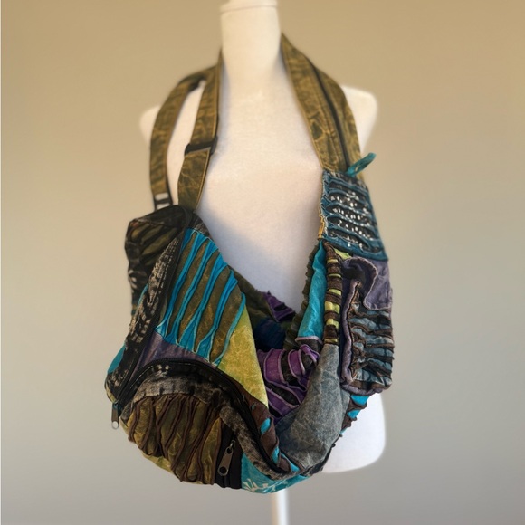 Multicolor Patchwork Backpack - Picture 3 of 5